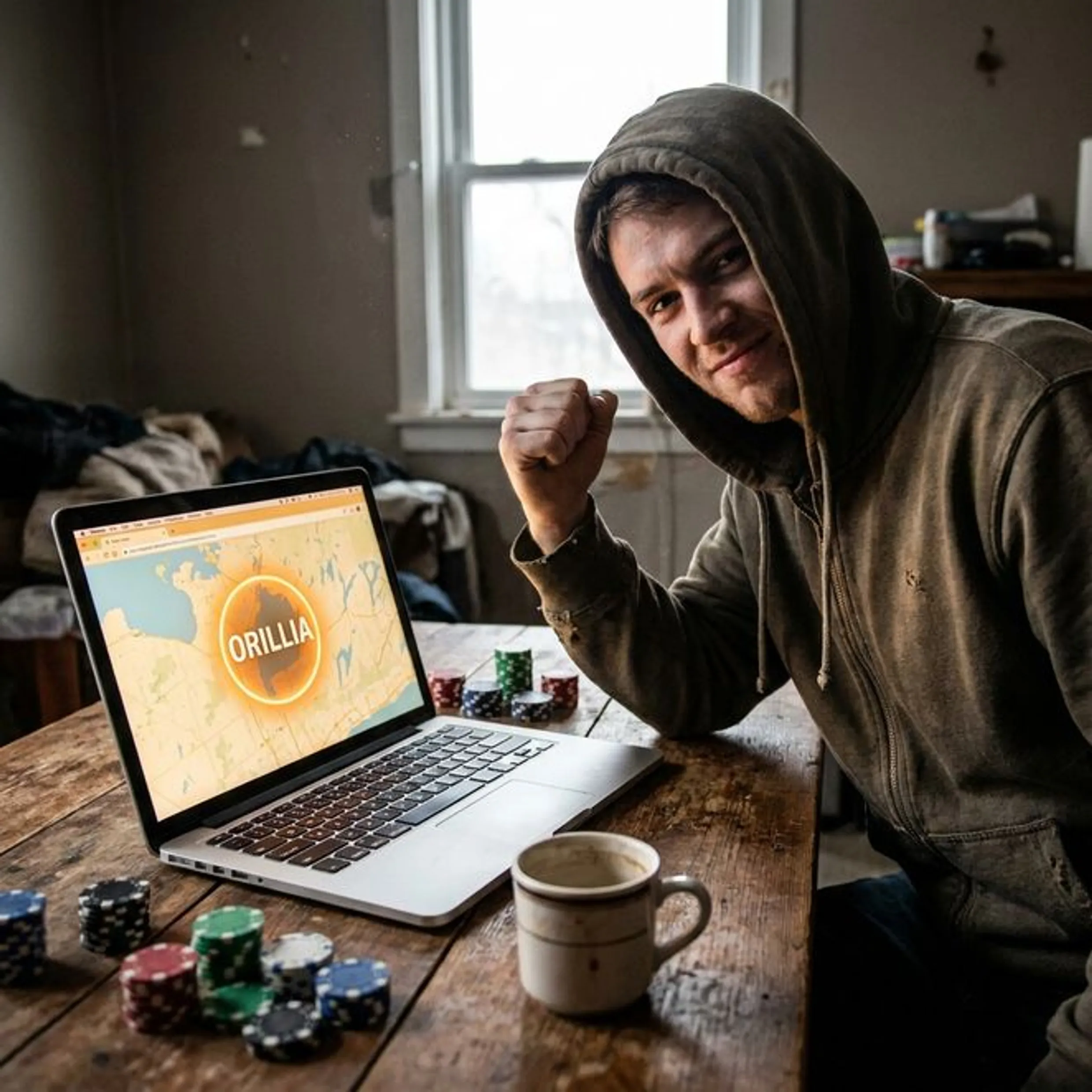 playing poker online with Orillia